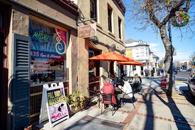 Historic First Street in Downtown Benicia showing shops and restaurants